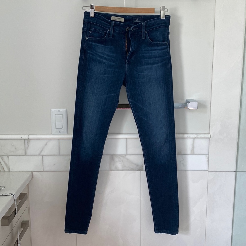Used condition Adriano Goldschmied Size 26 Farrah High Rise Jeans distressed